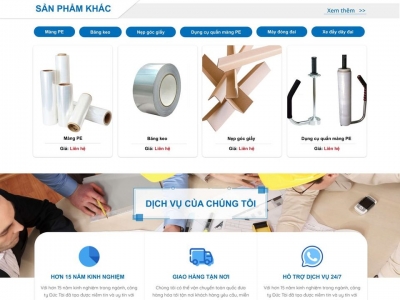  Giao diện website cơ khí 