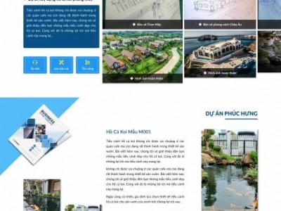  Giao diện website cảnh quan 