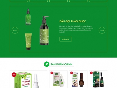  THIẾT KẾ WEBSITE TINH DẦU mỹ phẩm 1