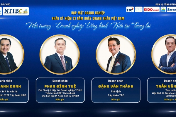 Họp mặt Doanh nghiệp kỷ niệm 21 năm Ngày Doanh nhân Việt Nam tại Trường Đại học Nguyễn Tất Thành