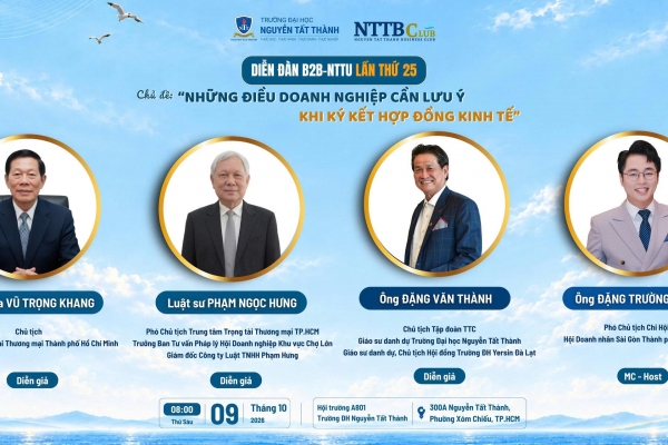 Họp mặt Doanh nghiệp kỷ niệm 22 năm Ngày Doanh nhân Việt Nam và 17 năm thành lập Câu lạc bộ Doanh nghiệp NTTU