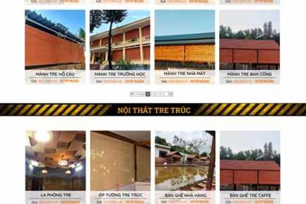 Thiết kế website nội thất màng tre