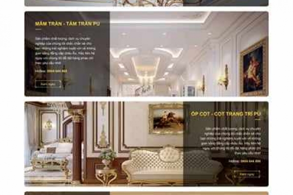 Giao diện website phào chí