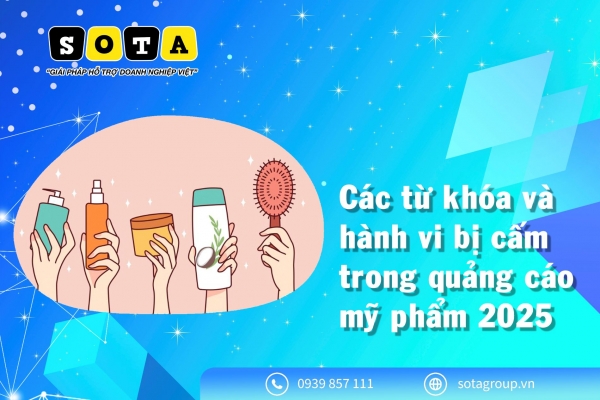 Các từ khóa và hành vi bị cấm trong quảng cáo mỹ phẩm 2025
