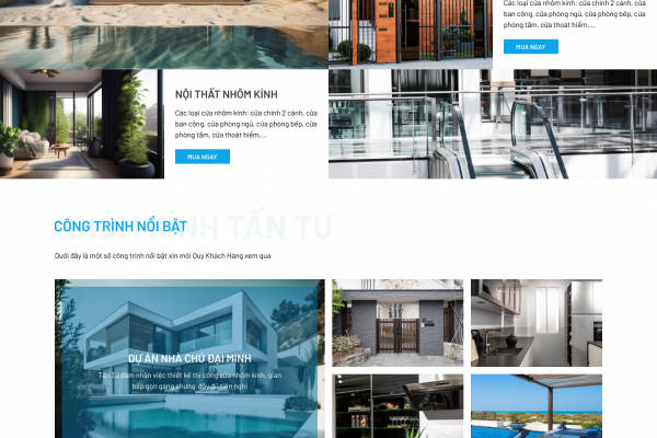 MẪU GIAO DIỆN NHÔM KÍNH 