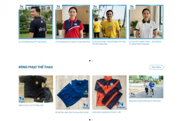 Thiết kế website xưởng may
