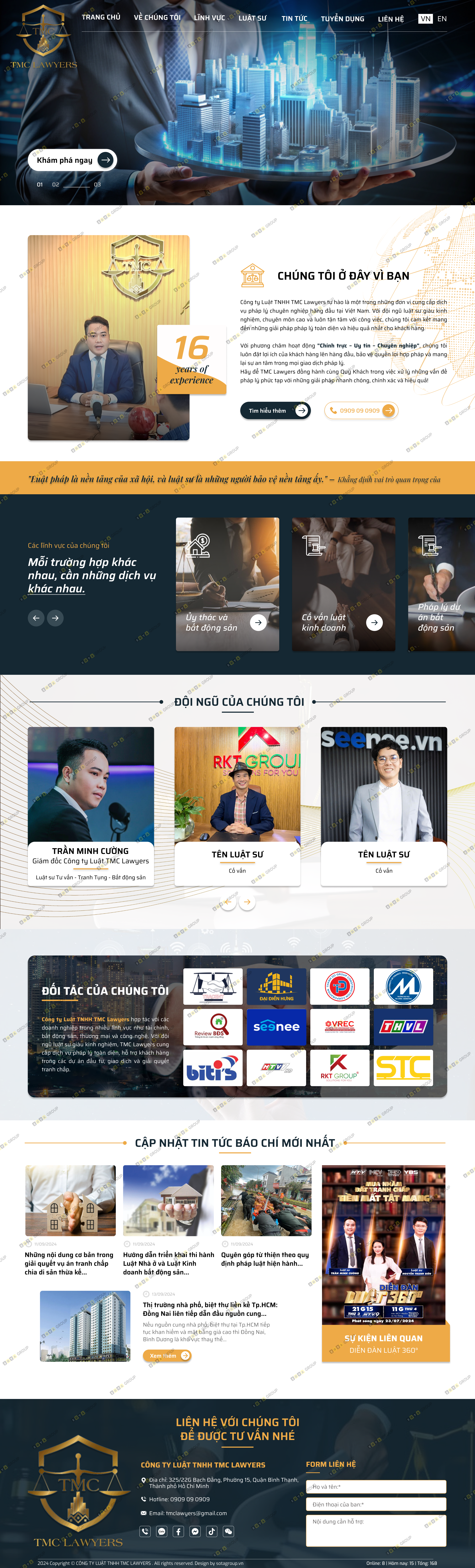 Thiết kế web luật sư uy tín 