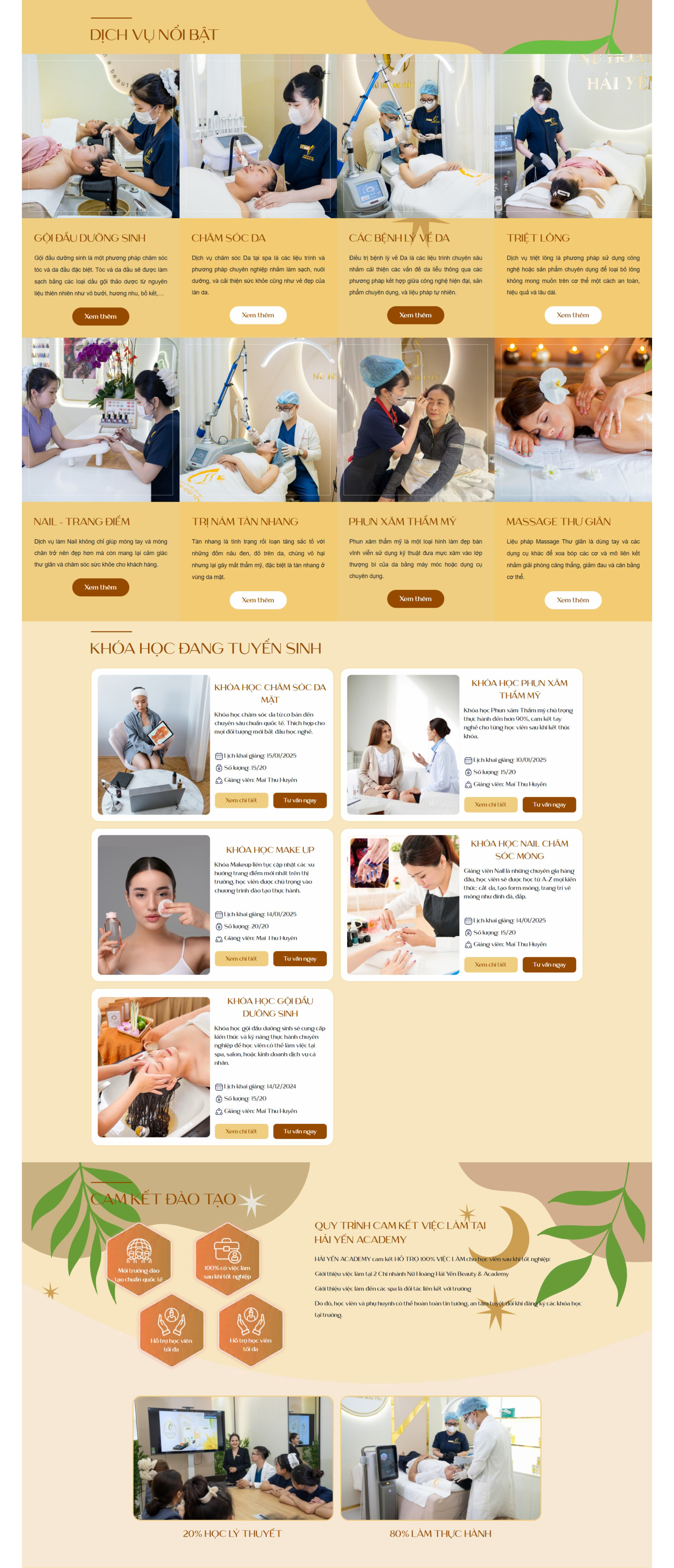 Thiết kế website Spa